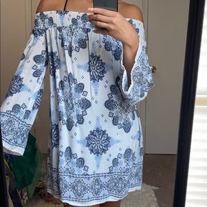 Flowy off the shoulder dress